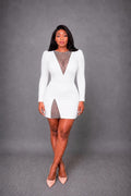 Robe de soirée et de fête, vêtement à manches longues pour femmes,