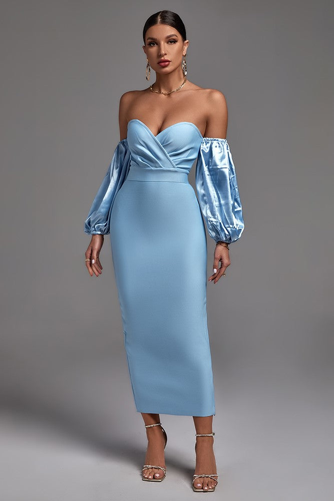 Robe midi personnalisée pour femme, conçue pour sublimer votre silhouette