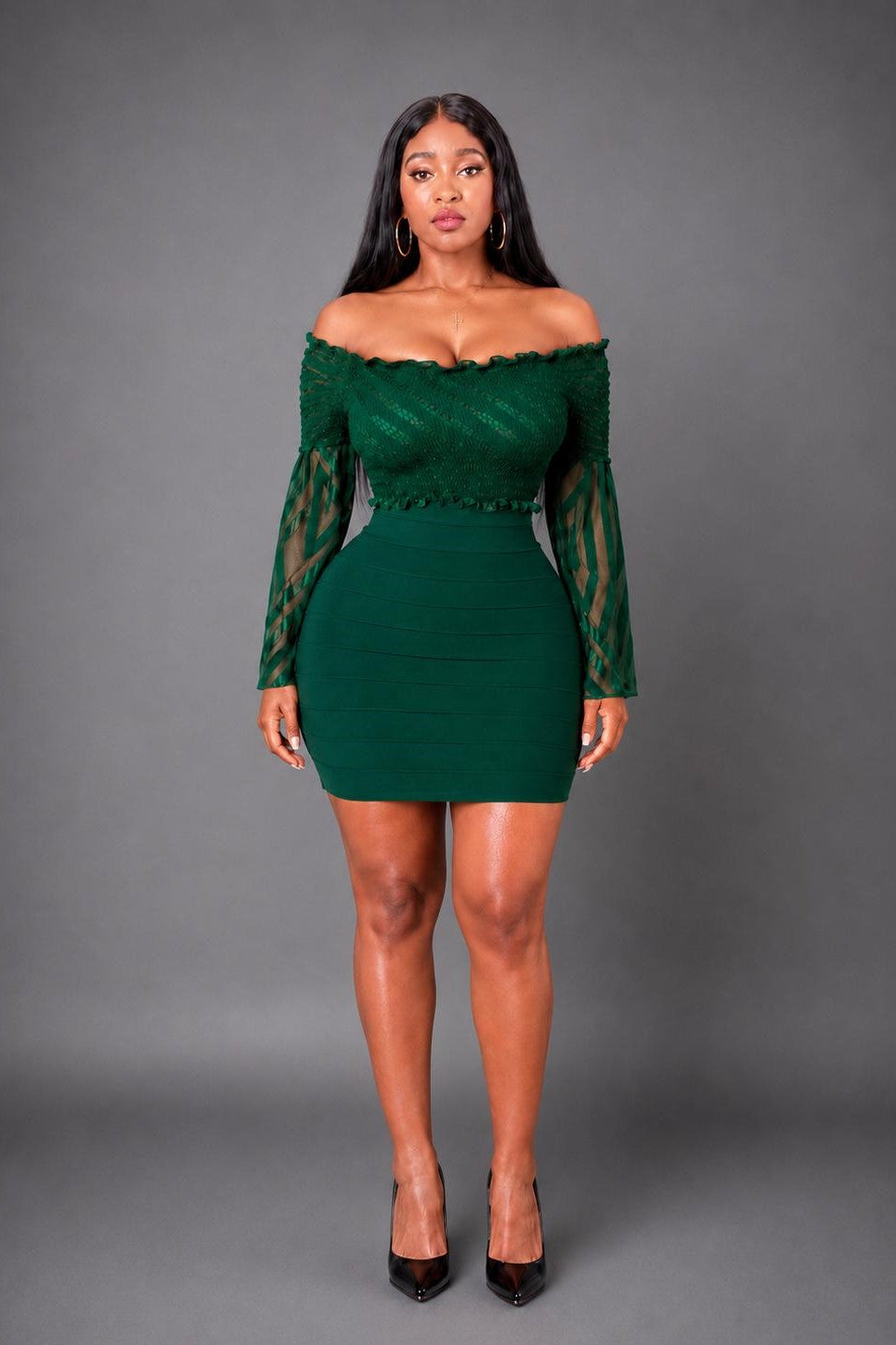 Robe de soirée élégante rouge tendance bandage