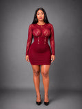 Robe midi Sunday Adventures - Rouge
