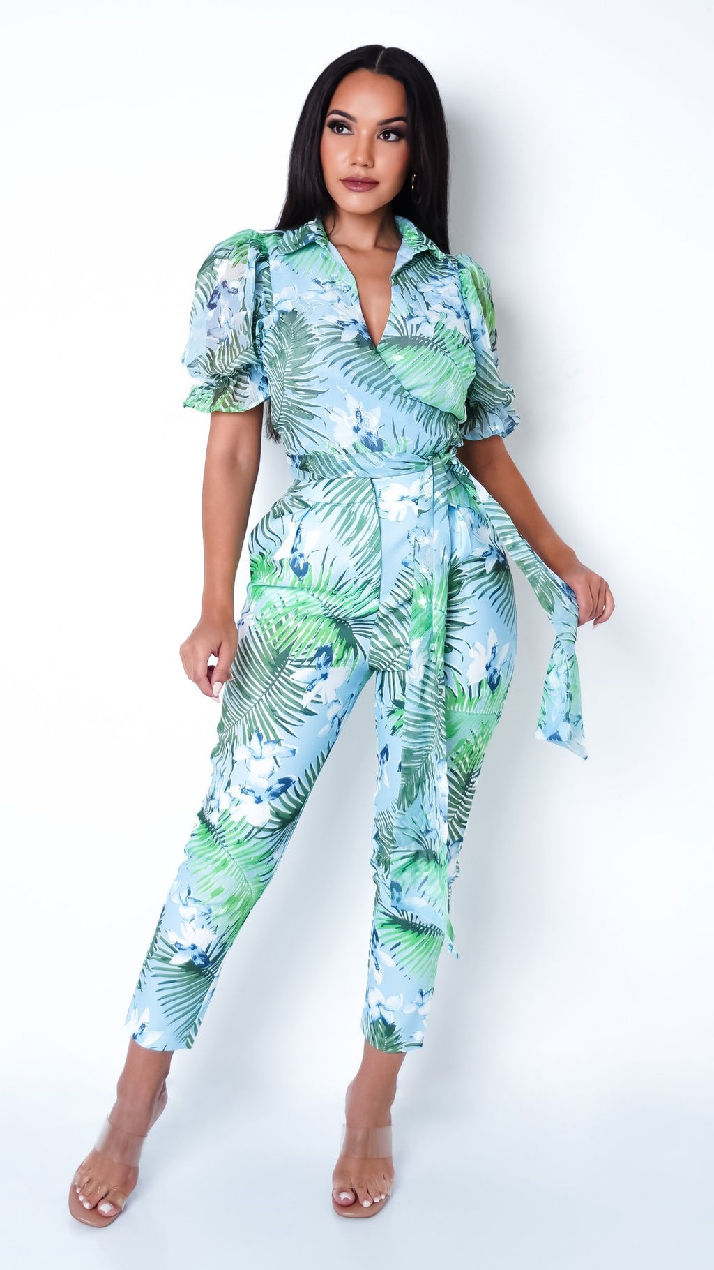 Ensemble composée d'une chemise cache-cœu
