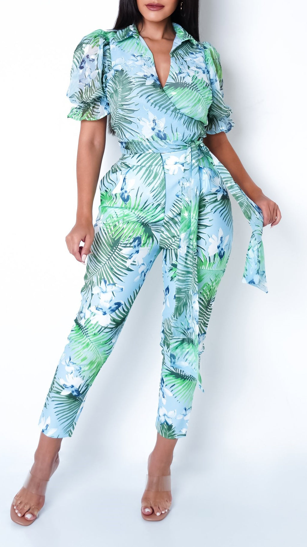 Ensemble composée d'une chemise cache-cœu