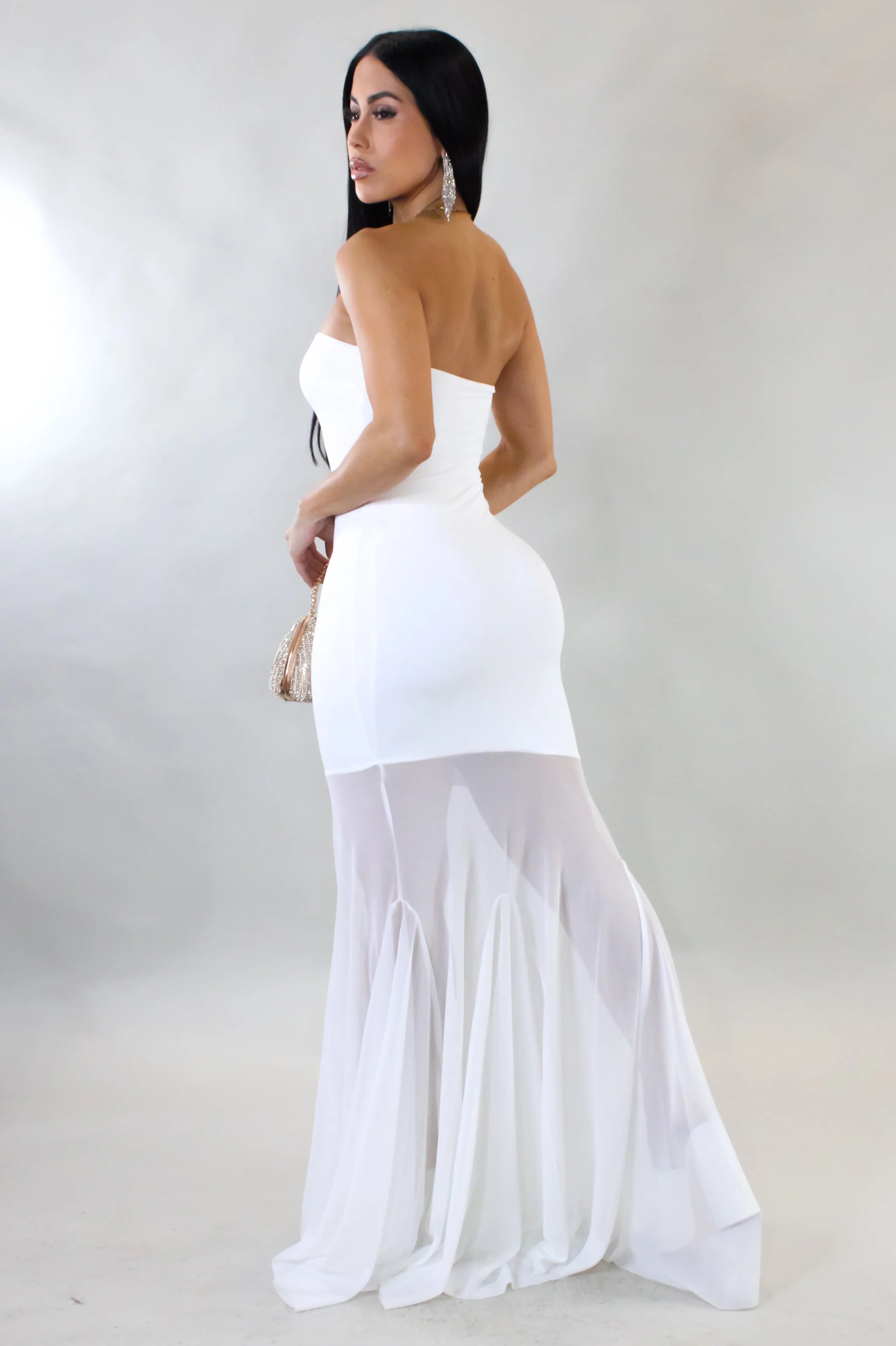 Robe longue Never Chasing - Blanche