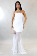 Robe longue Never Chasing - Blanche