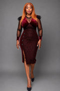 Robe d'Esmeralda, une création élégante qui allie sophistication et confort.
