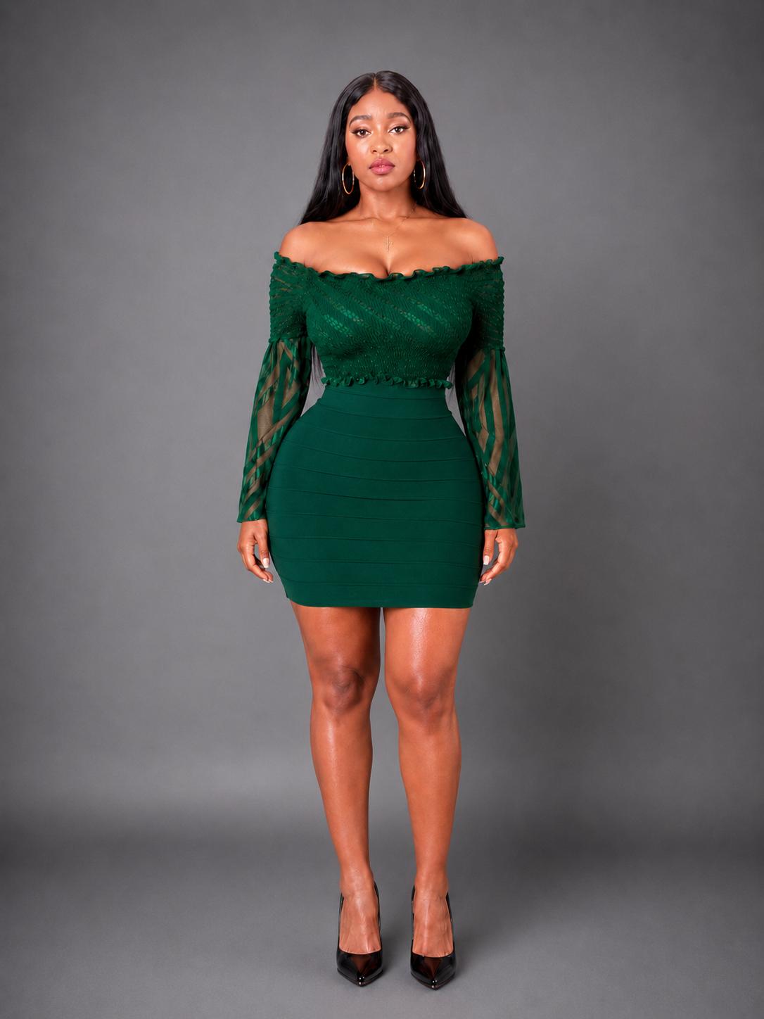 Robe de soirée élégante rouge tendance bandage