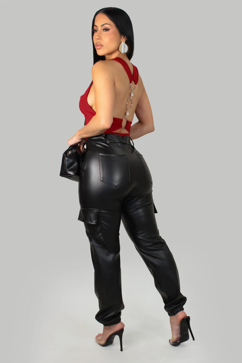 Pantalon en cuir Common Places - Noir