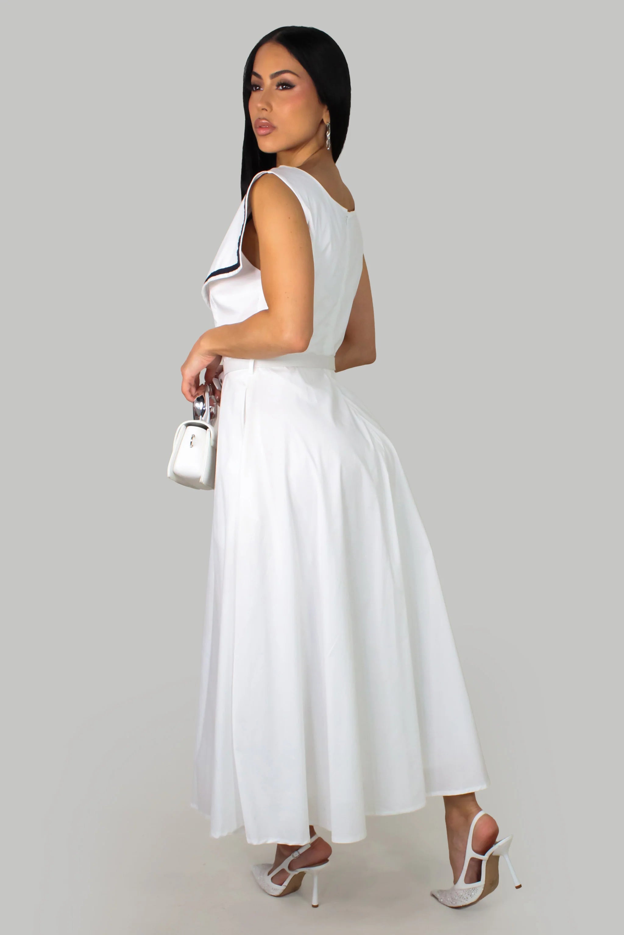 Robe midi Classic Voyage - Blanche