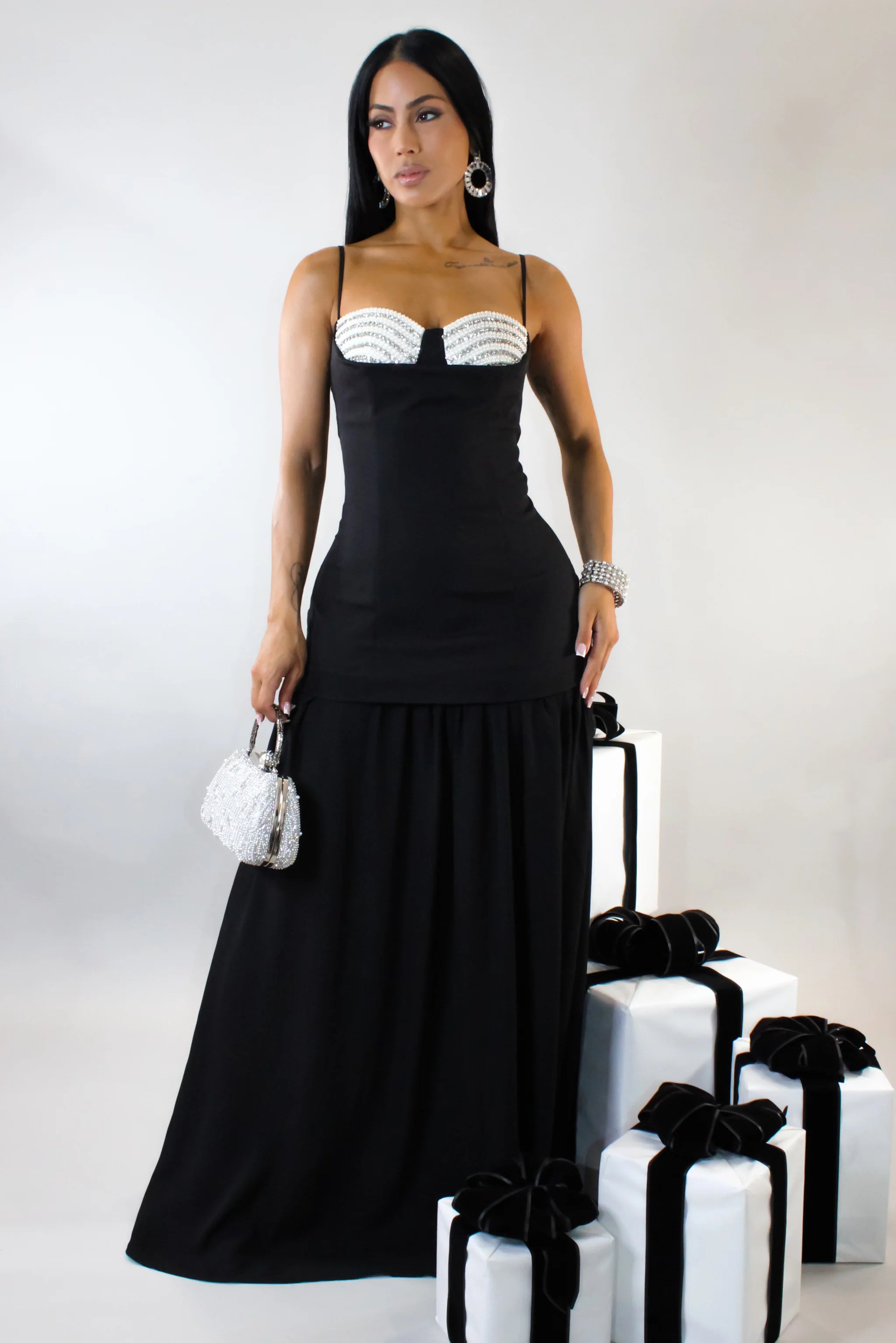 Robe longue noire Sight Unseen
