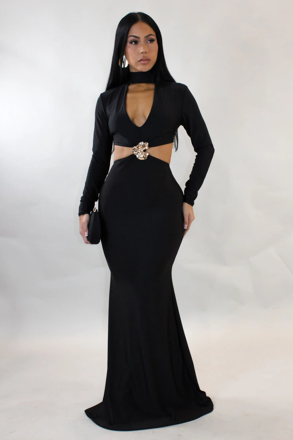 Robe longue Think About Me - Marron