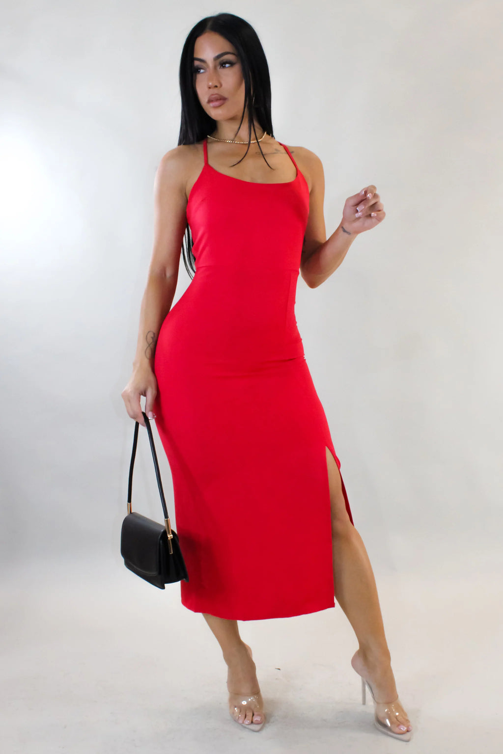 Robe midi rouge Sight Unseen
