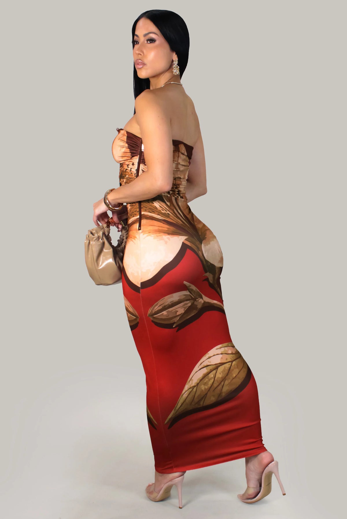 Robe en maille Amora - Rouge