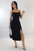 Robe longue Think About Me - Marron