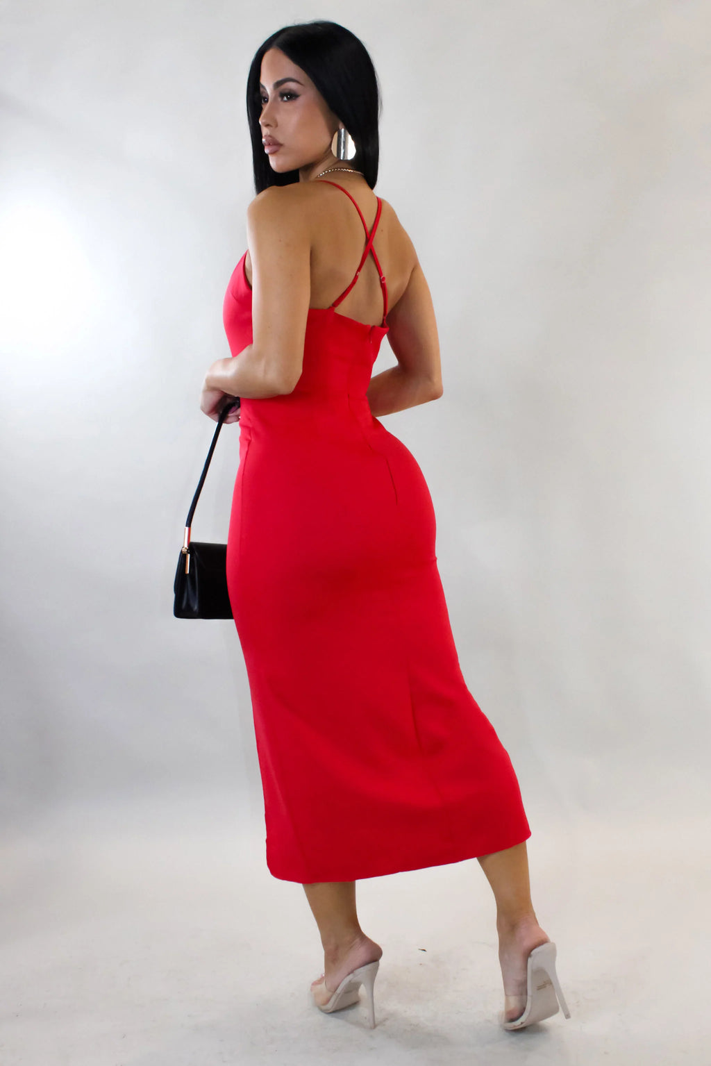 Robe midi rouge Sight Unseen