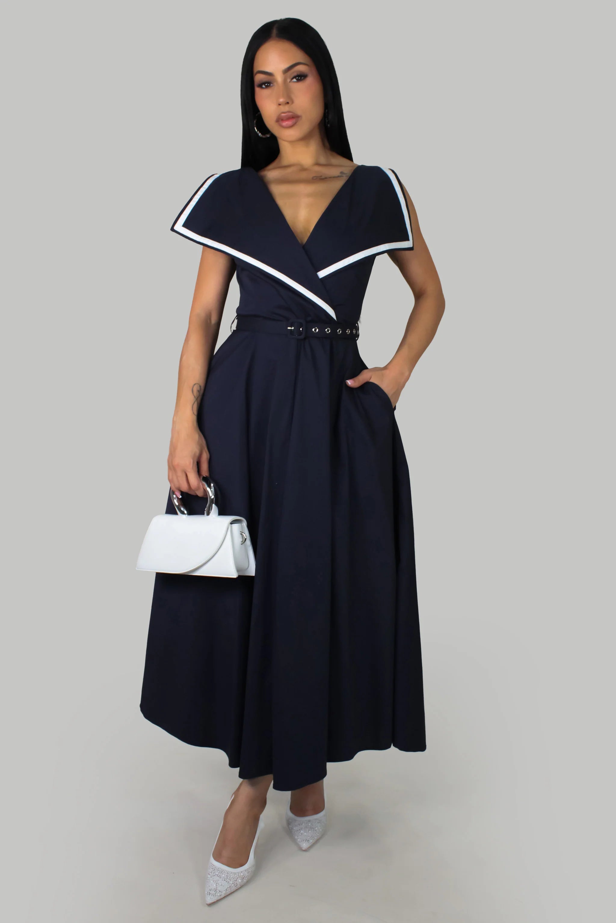 Robe midi Classic Voyage - NOIR