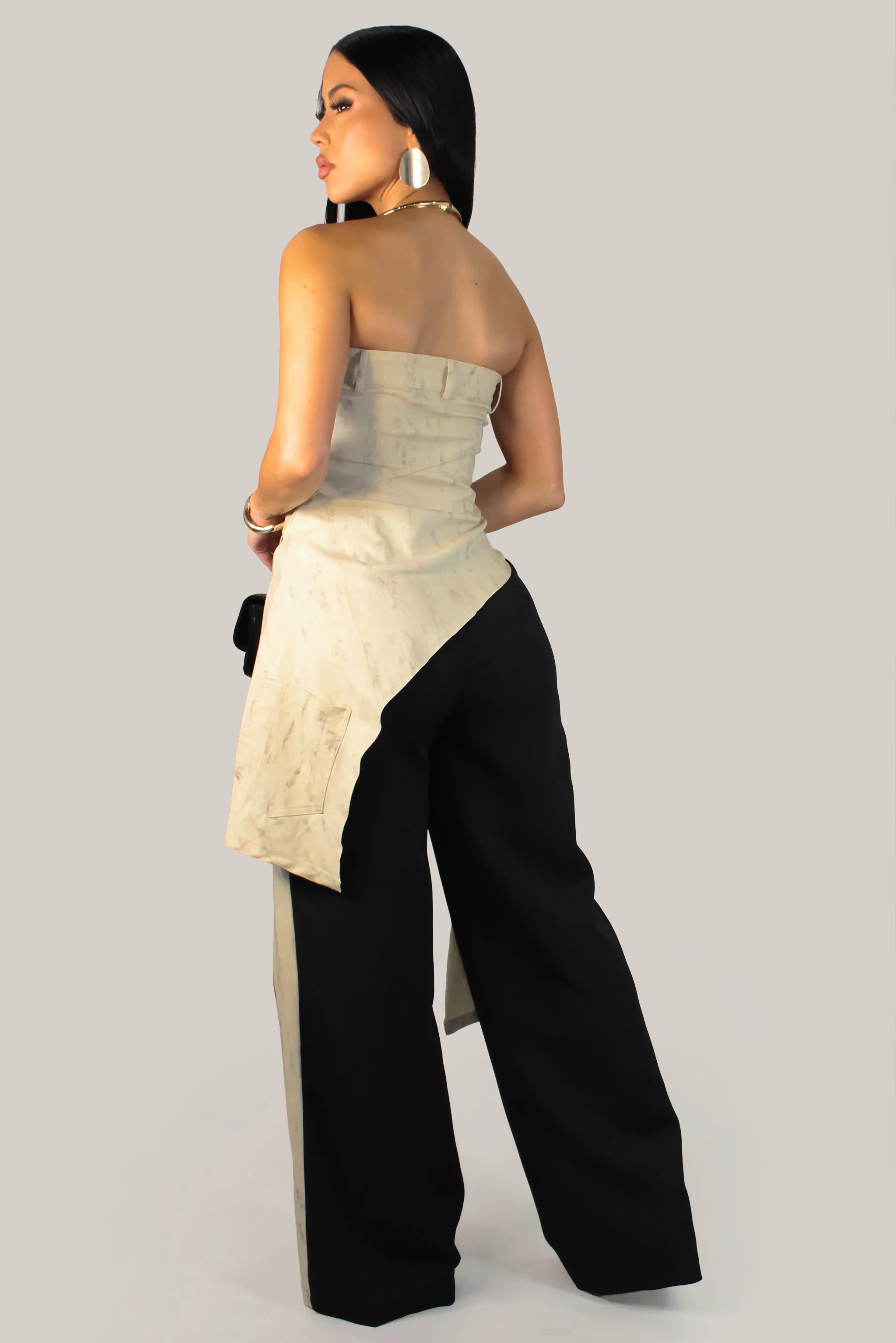 Ensemble pantalon Charlotte's Affair - Noir-Ivoire