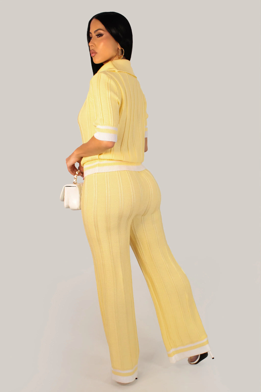 Ensemble pantalon brunch du dimanche -jaune