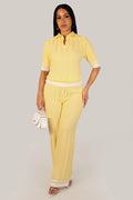 Ensemble pantalon brunch du dimanche -jaune
