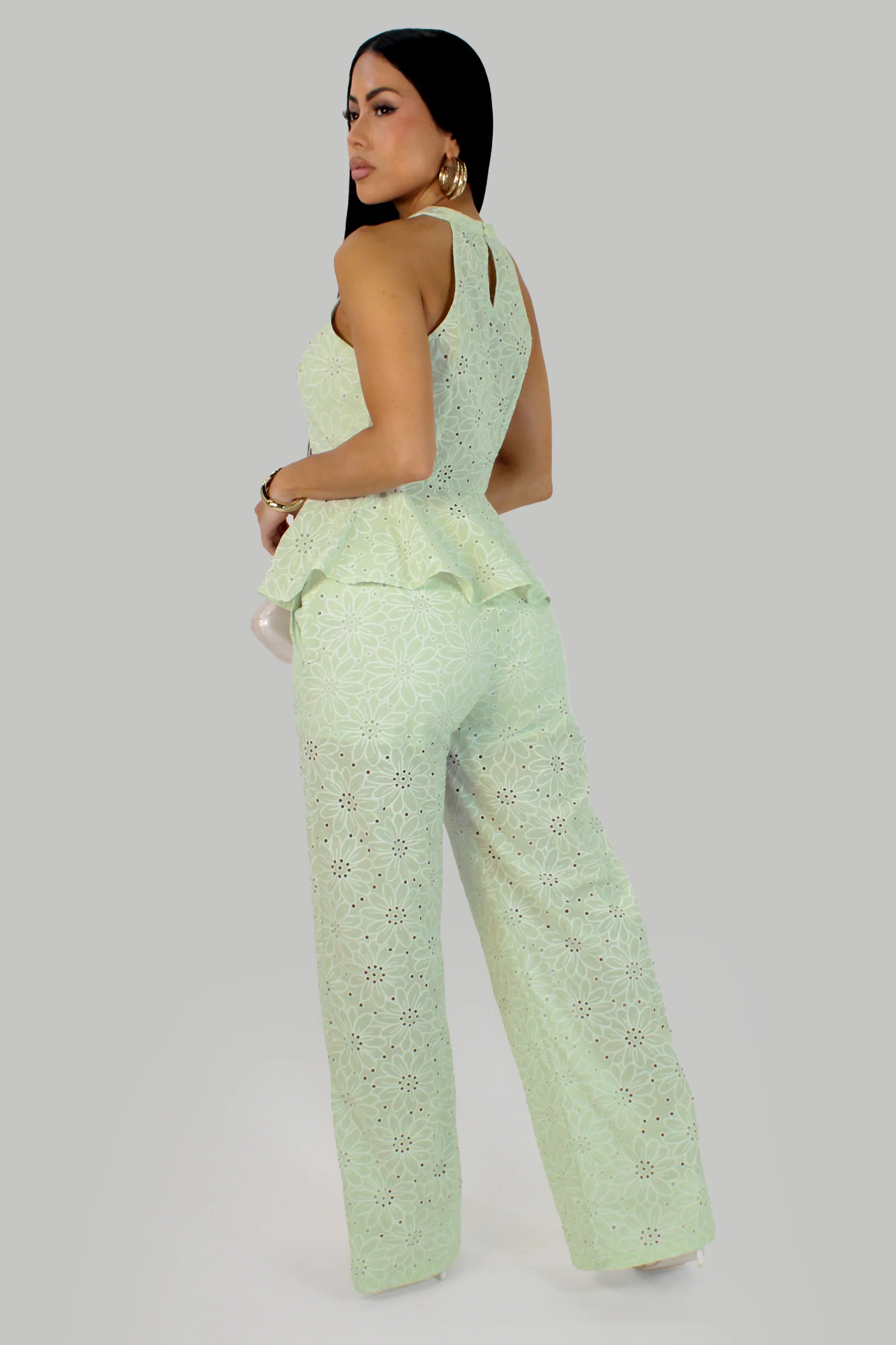 Ensemble pantalon Florence - Menthe