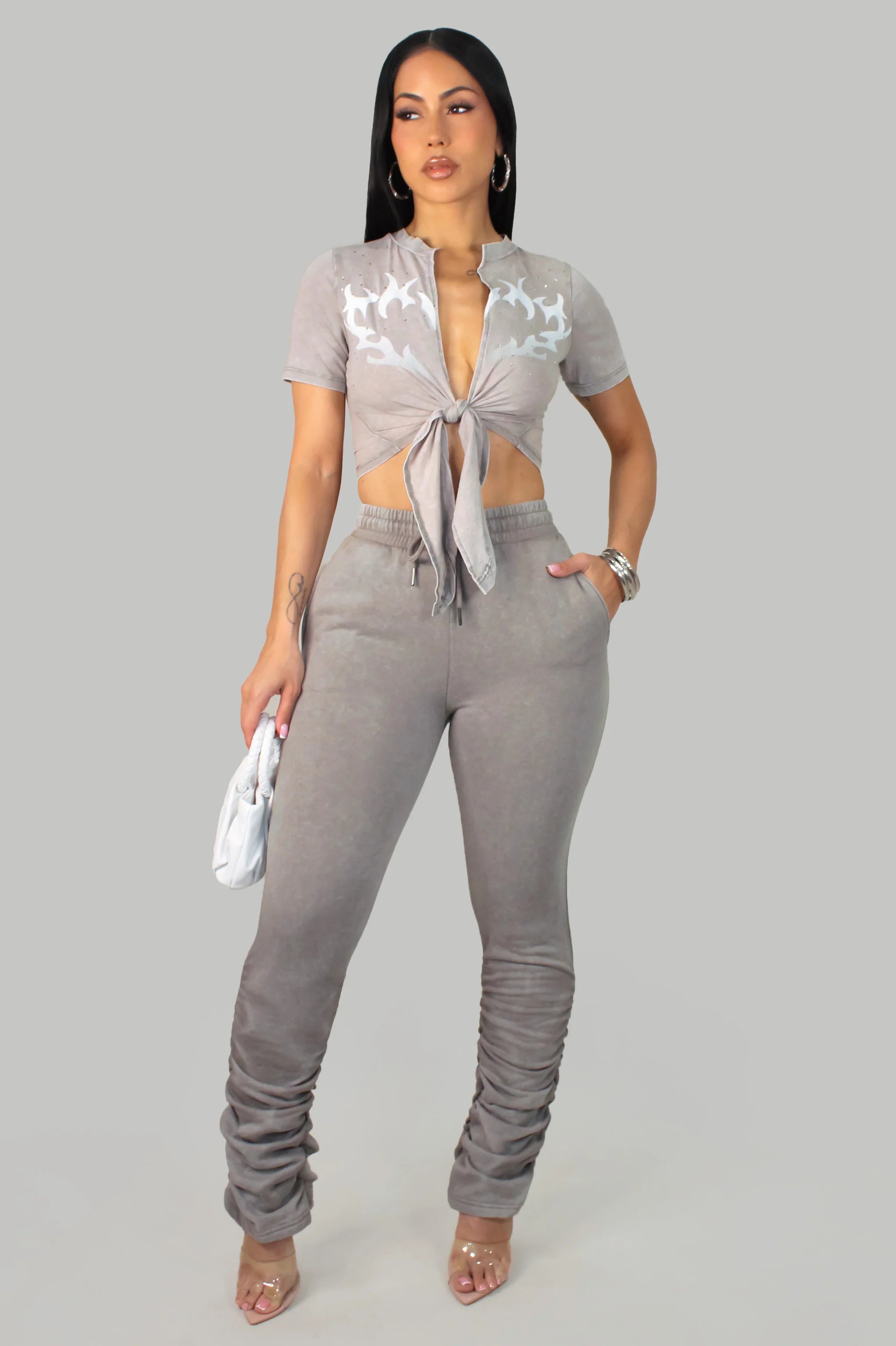 Ensemble pantalon Intense Emotions - Rose