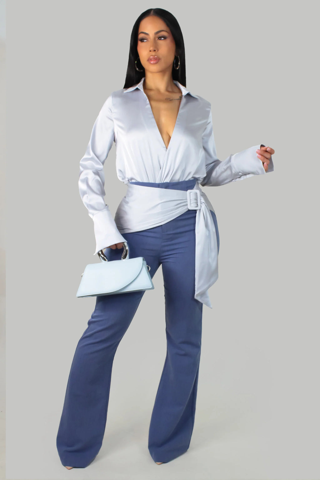 Ensemble pantalon Afternoon Parade - Bleu