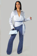 Ensemble pantalon Afternoon Parade - Bleu