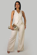 Ensemble pantalon Luxe Silhouette - Ivoire