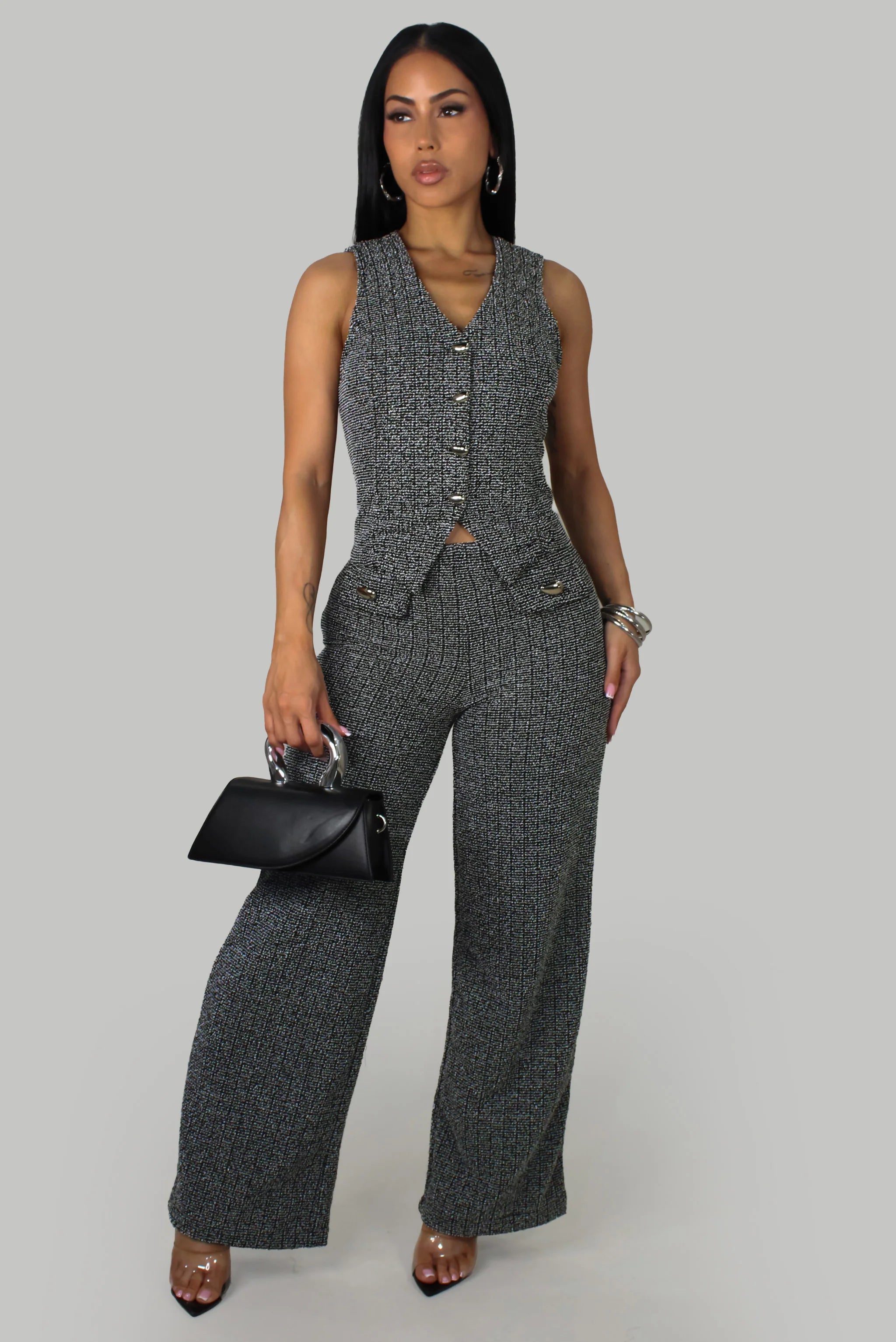 Ensemble pantalon Luxe Silhouette - Noir