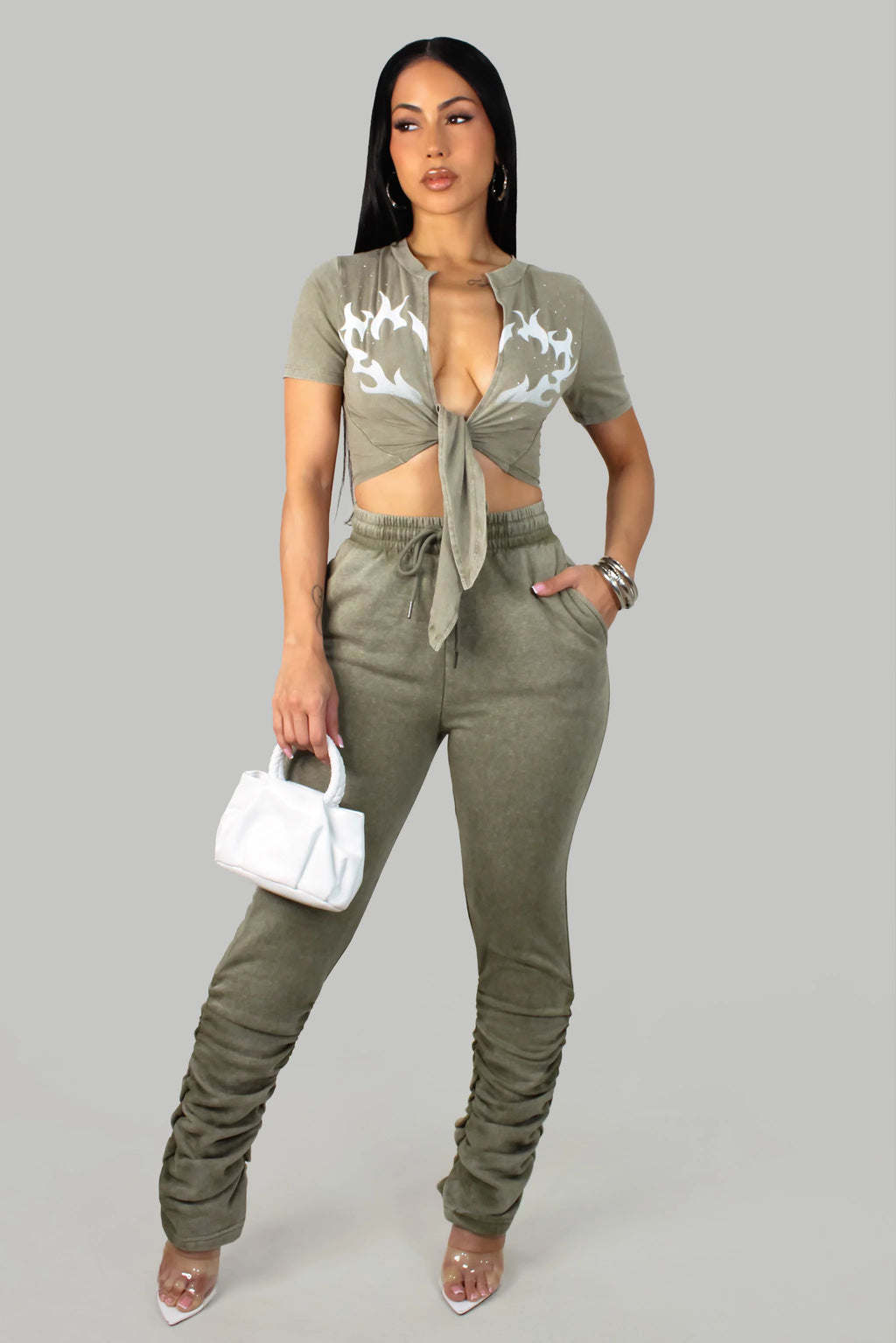 Ensemble pantalon Intense Emotions - Gris