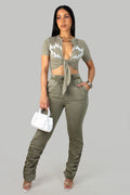 Ensemble pantalon Intense Emotions - Olive