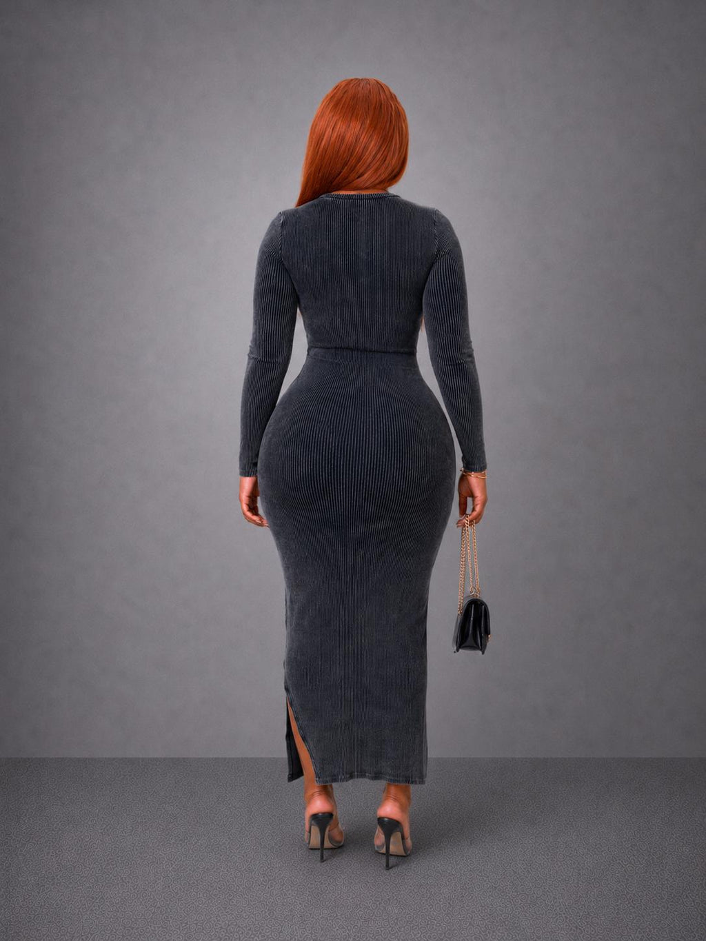 Robe midi Call Out My Name - Noire
