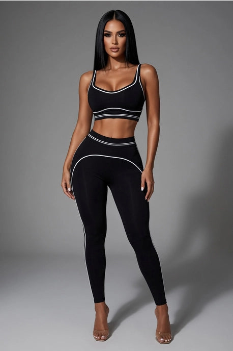 Ensemble brassière de sport active et leggings
