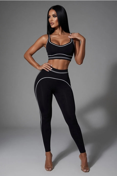 Ensemble brassière de sport active et leggings