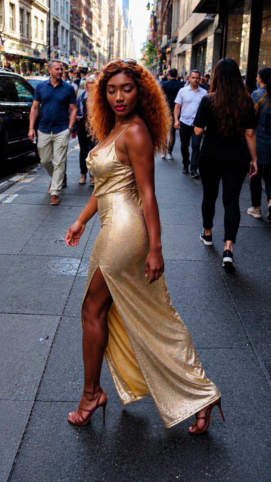 Robe longue de soirée sexy à col en V et dos nu pour femmes