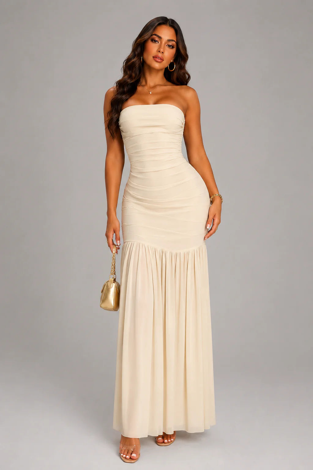 Robe Aveline en crème,