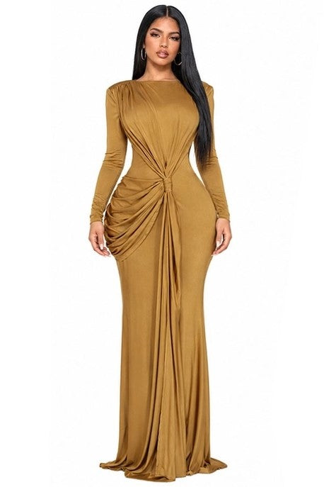 Robe longue à manches longues