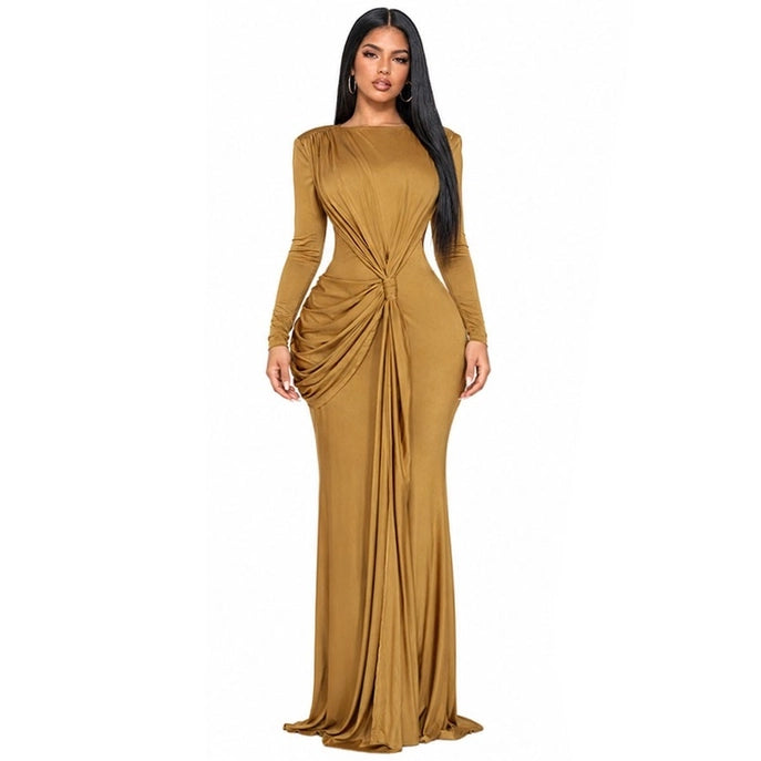 Robe longue à manches longues