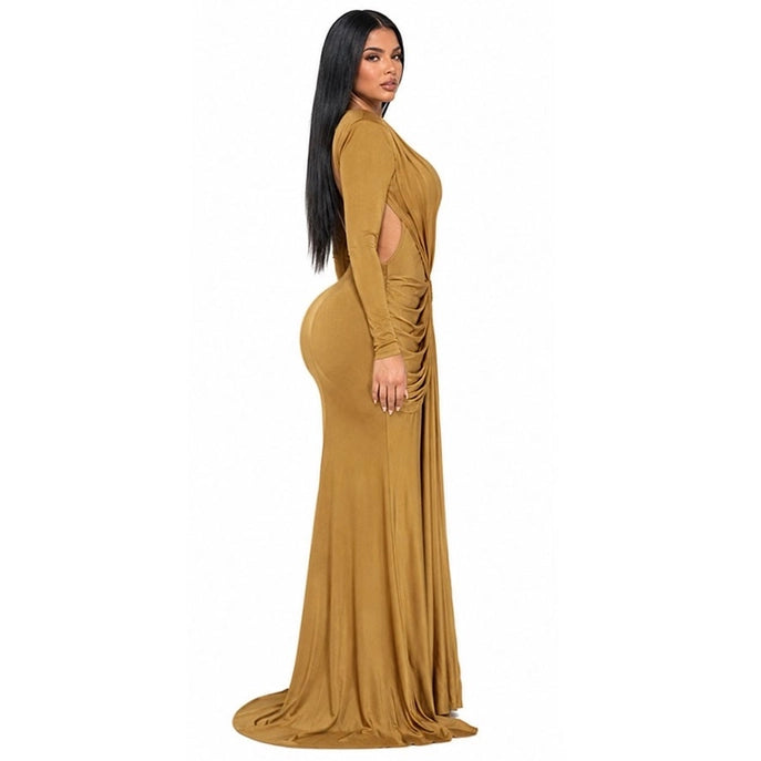 Robe longue à manches longues