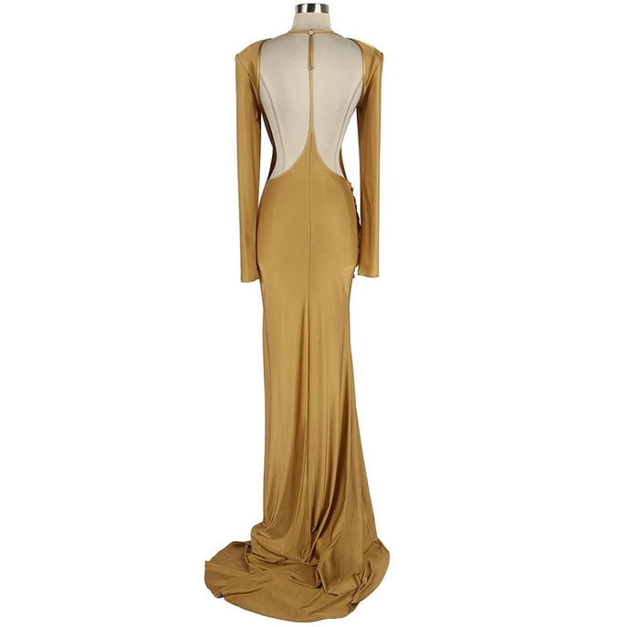 Robe longue à manches longues