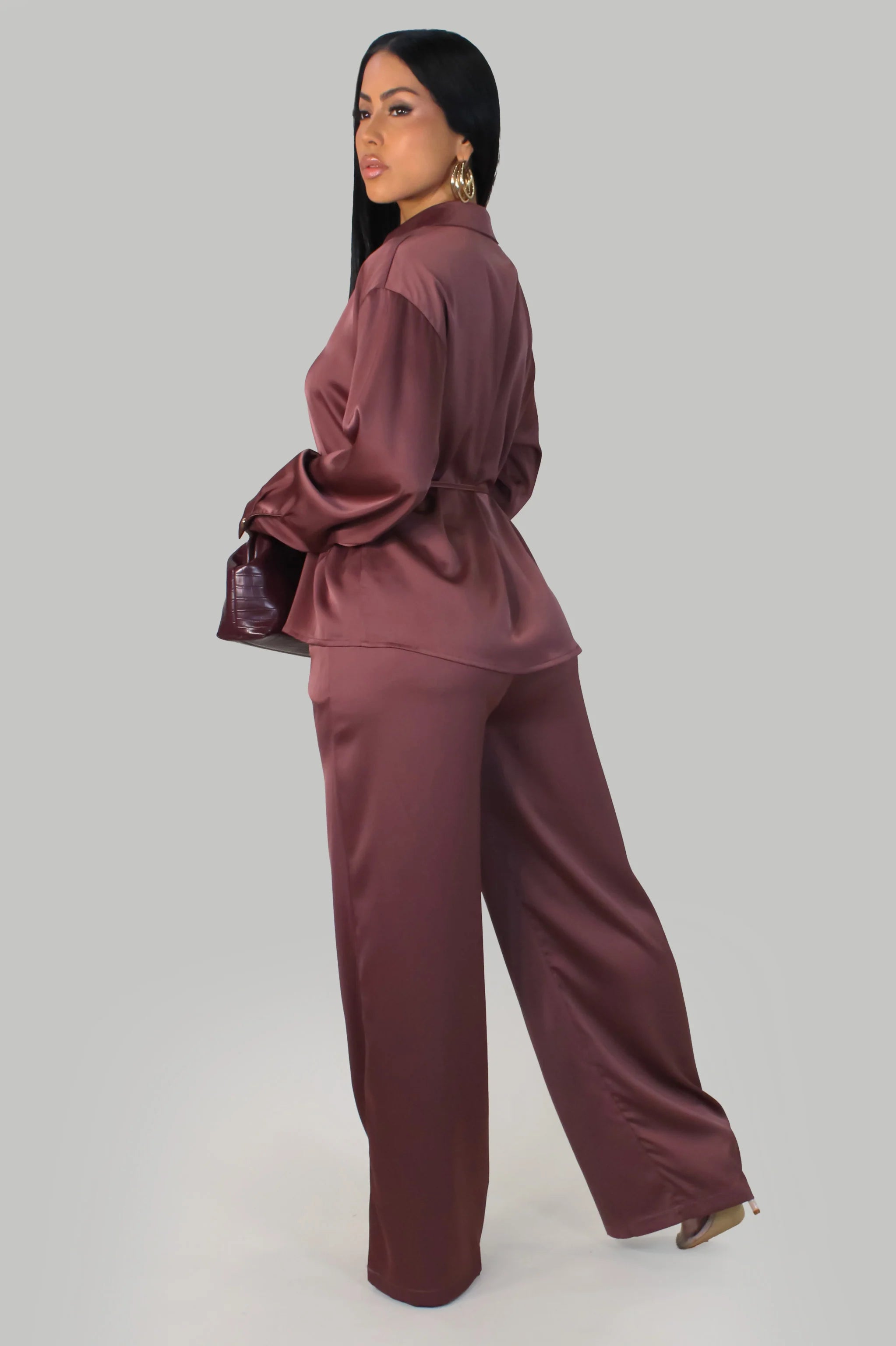 Ensemble pantalon Monaco -bordeaux