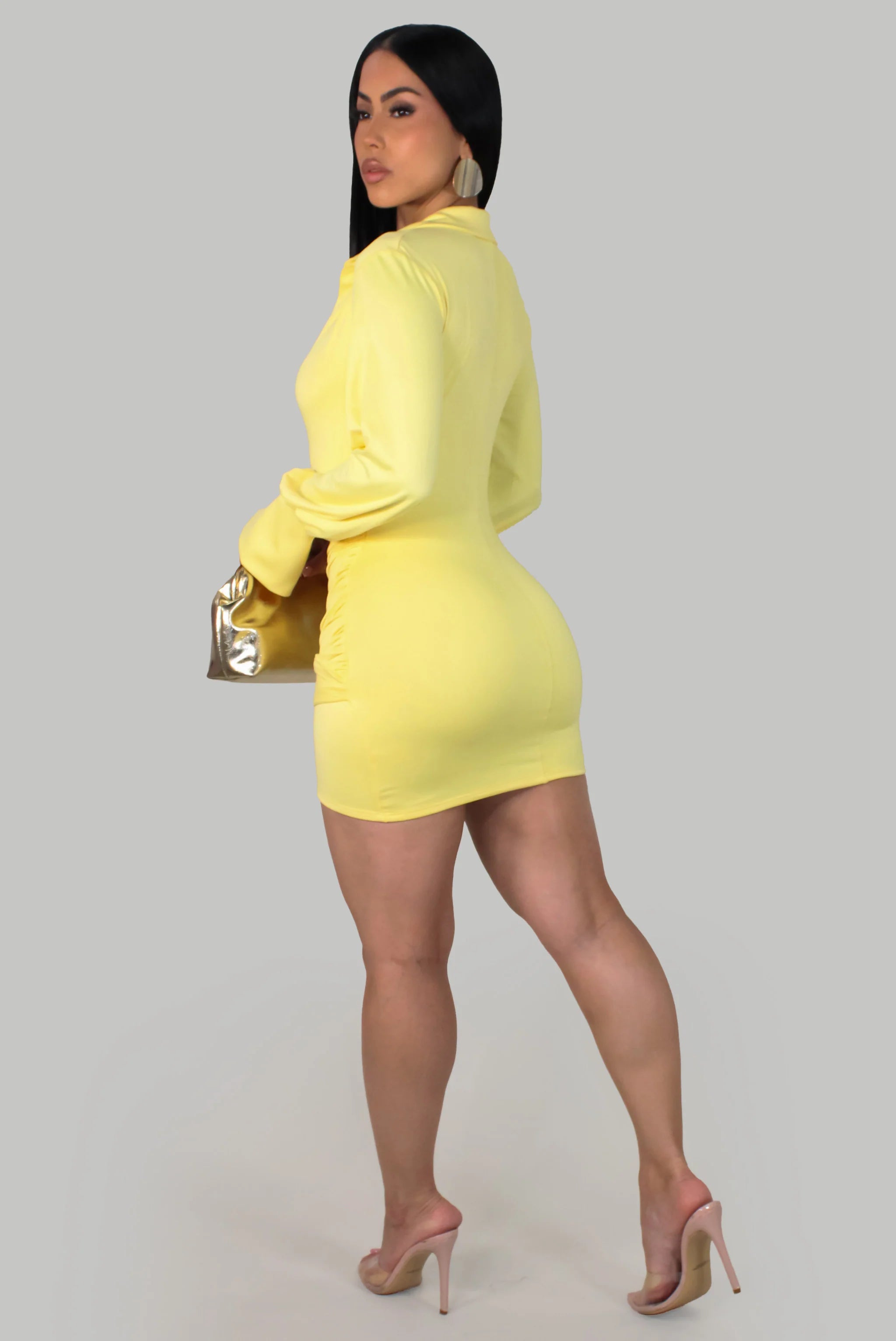 Robe courte Endless Style - Jaune conçue pour un confort optimal