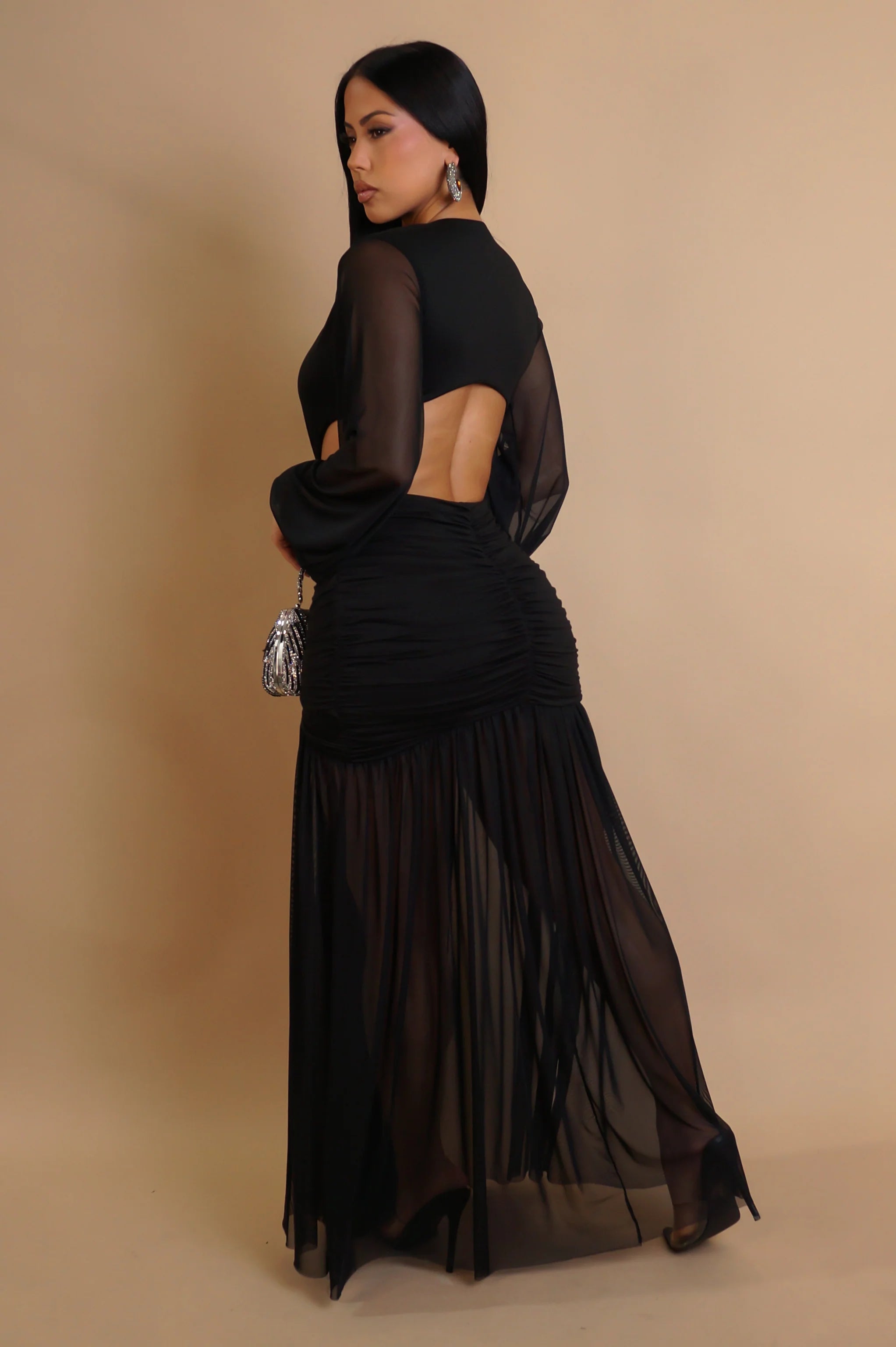 Robe longue To The Core - Noire