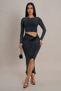 Robe midi Call Out My Name - Noire