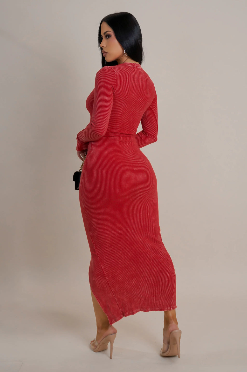 Robe midi Call Out My Name - Noire