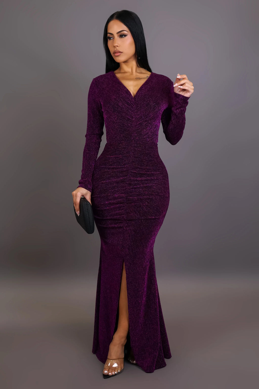 Robe longue Miranda - Violette
