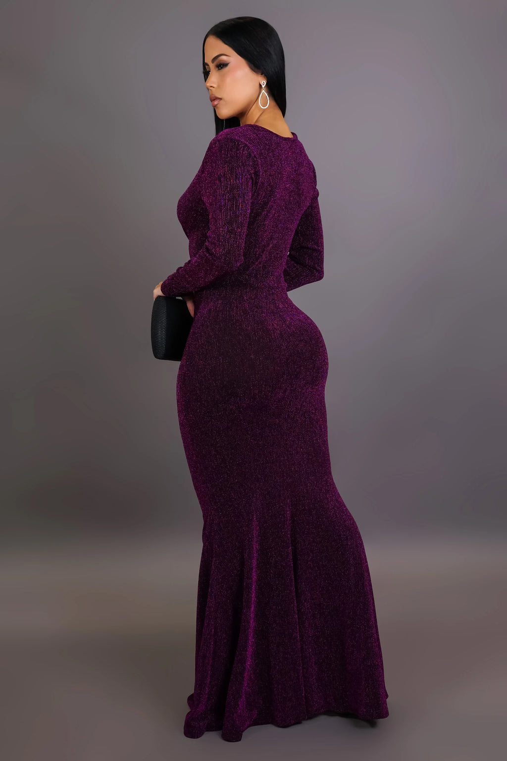 Robe longue Miranda - Violette